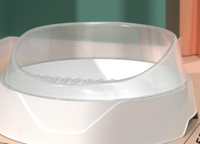 Caja de Arena para Gatos Grande Semi-Cerrada con Pala