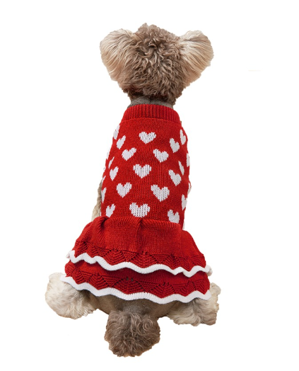 Suéter de Vestido de Princesa Festivo para Perros en Navidad