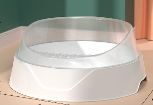 Caja de Arena para Gatos Grande Semi-Cerrada con Pala