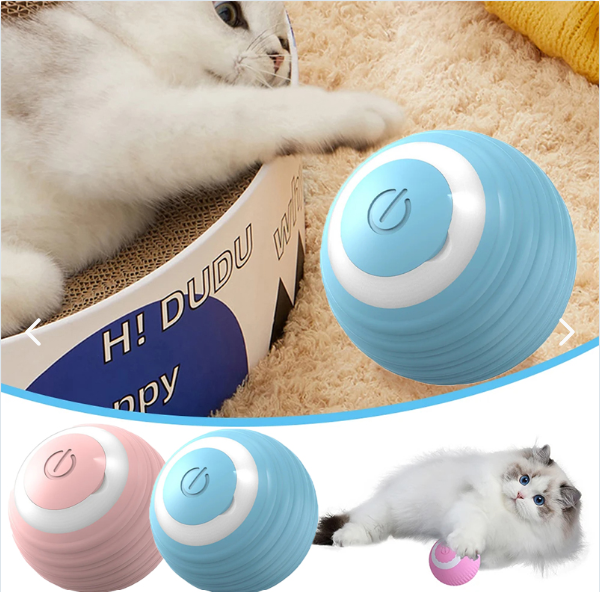 🐱 SpinPaw™ | Mini Pelota Inteligente 360° para Gatos