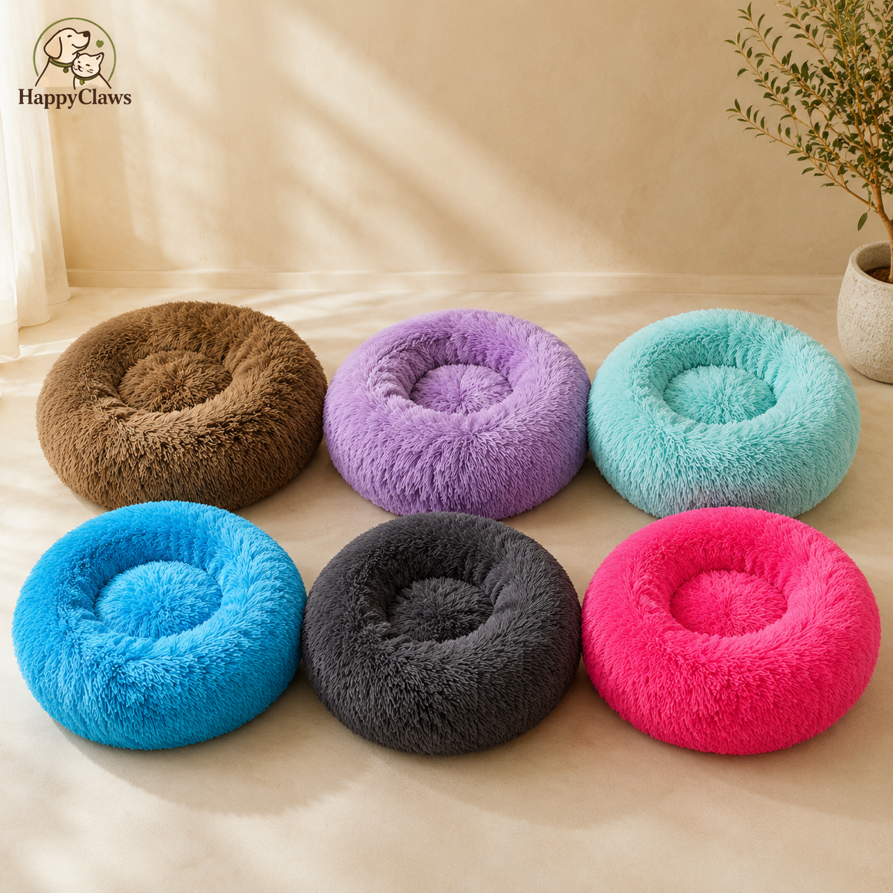 ☁️ CloudNest™ | Cama Antiestrés Premium para Perros y Gatos (70 cm)