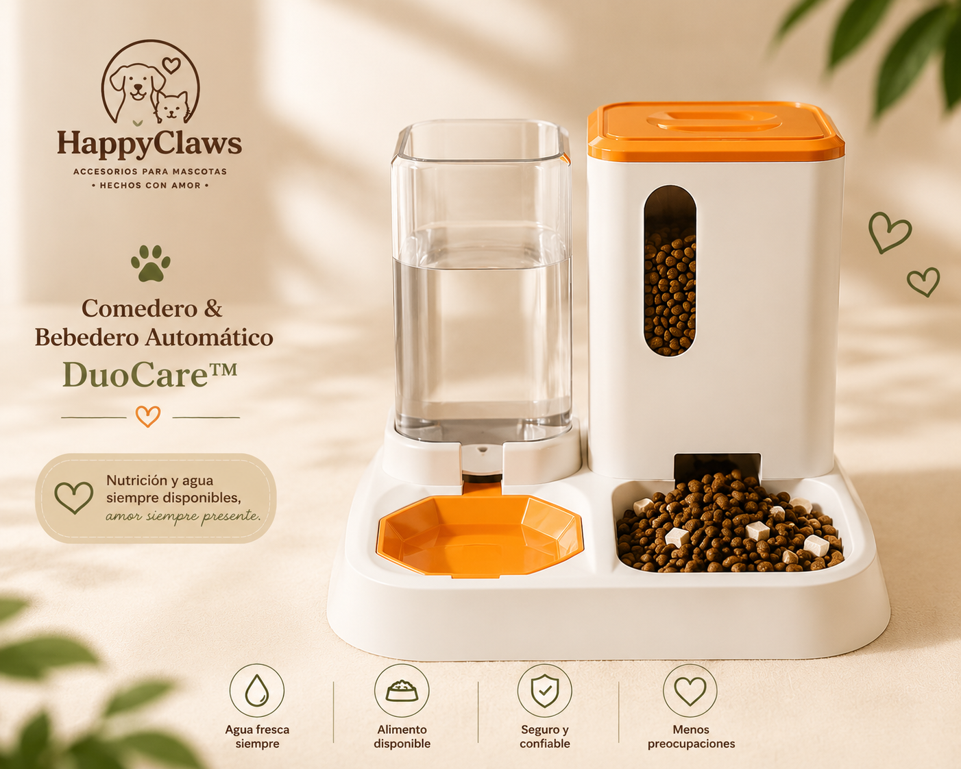 🐾 Comedero & Bebedero Automático DuoCare™