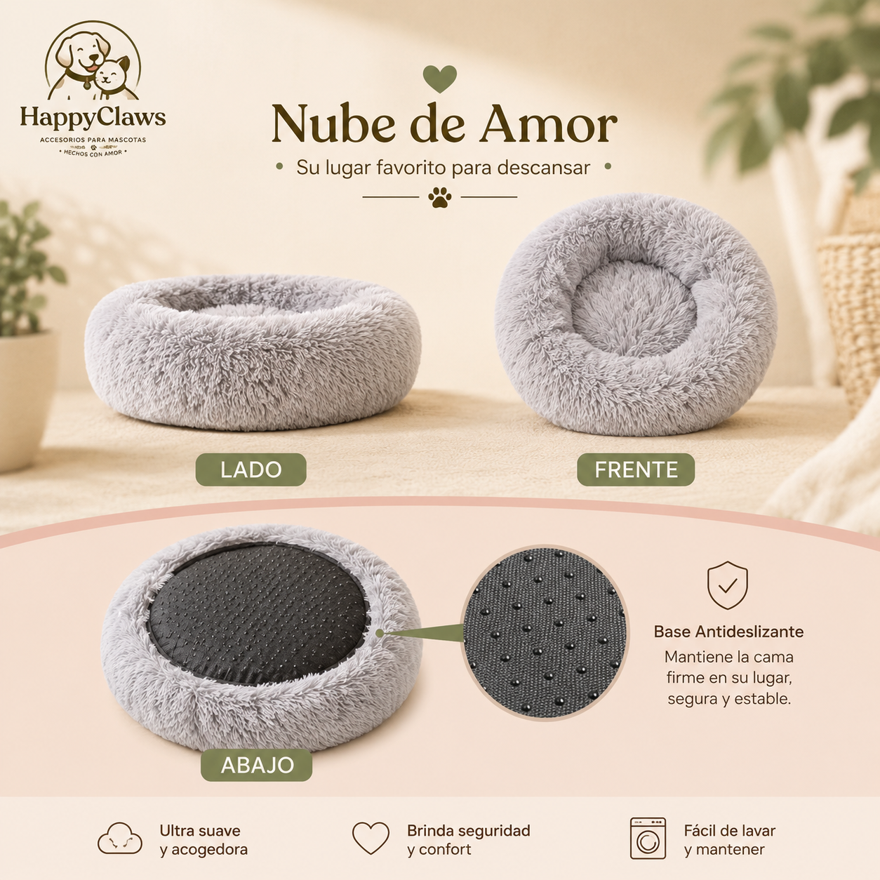 Nube de Amor™ | Camita Antiestrés Premium 60 cm