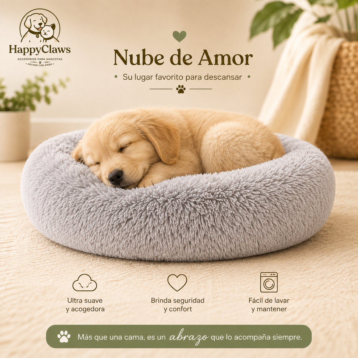 Nube de Amor™ | Camita Antiestrés Premium 60 cm